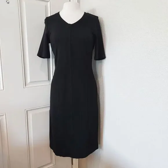 Cabi Classic Black Sheath Dress Size 8 - Picture 1 of 14